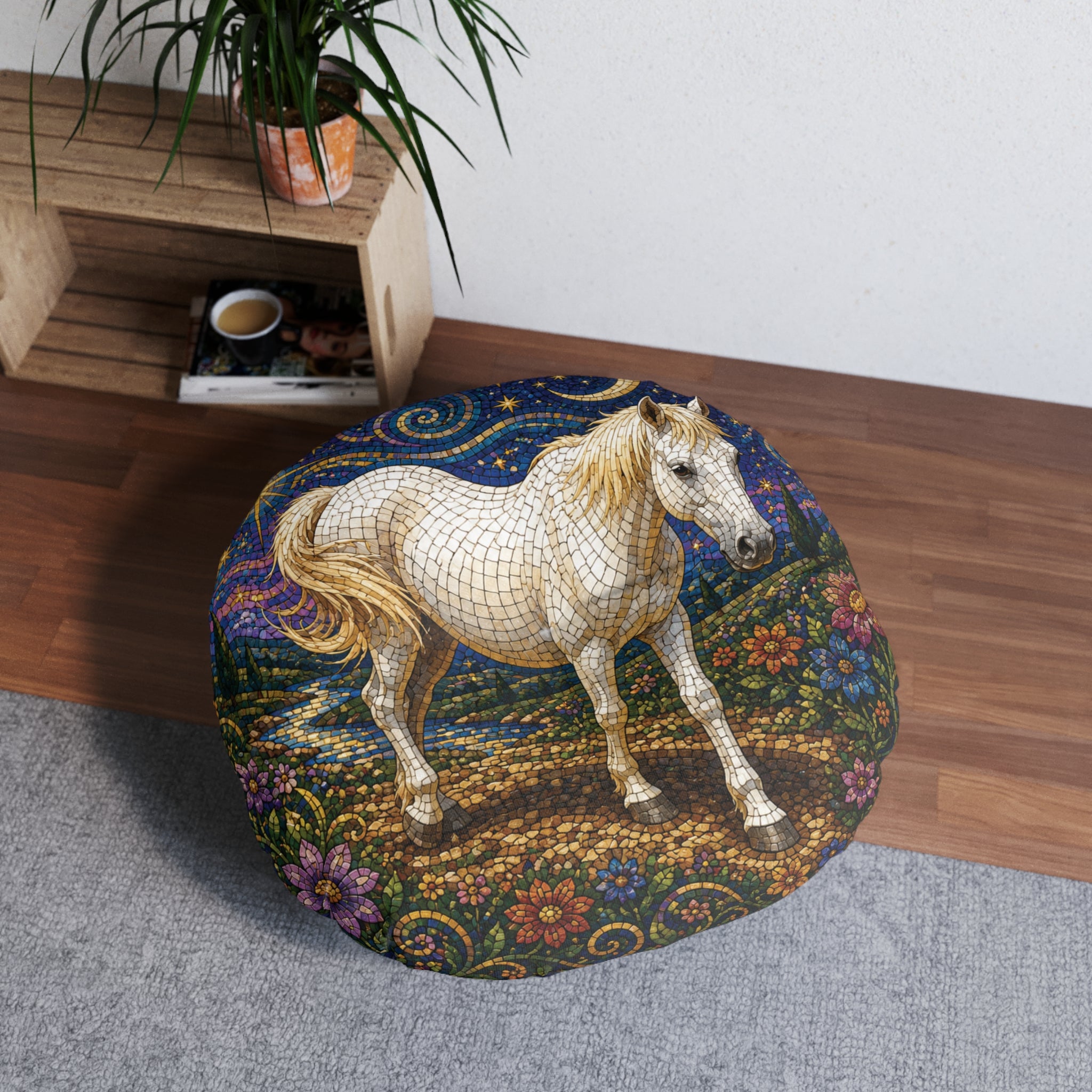 Horse Floor Pillow Cushion