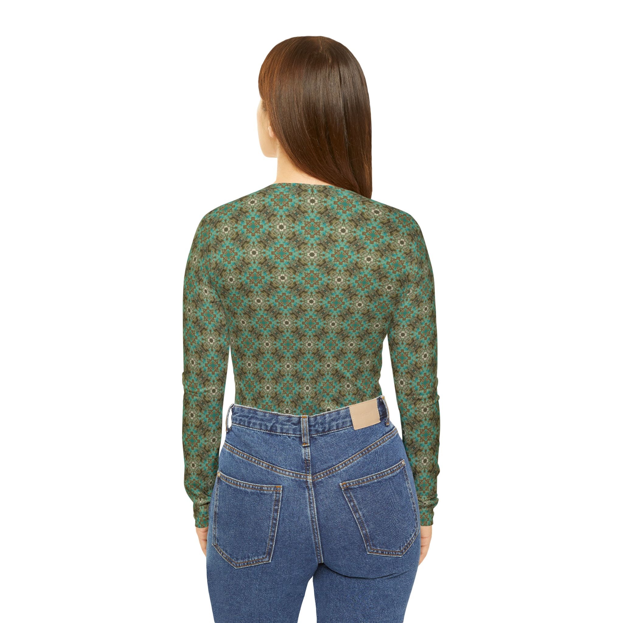 Wicasa Long Sleeve V-neck Shirt