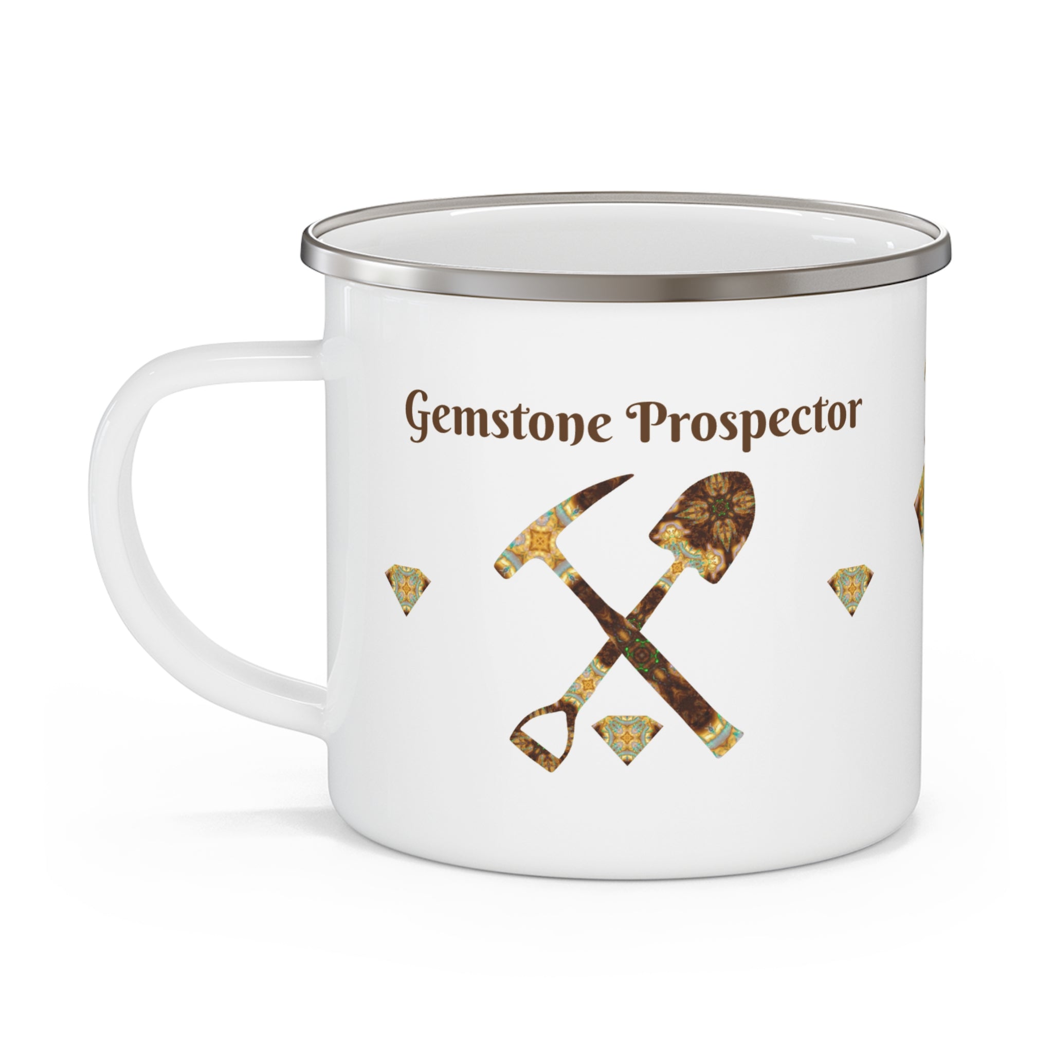 Gemstone Prospector Enamel Camping Mug