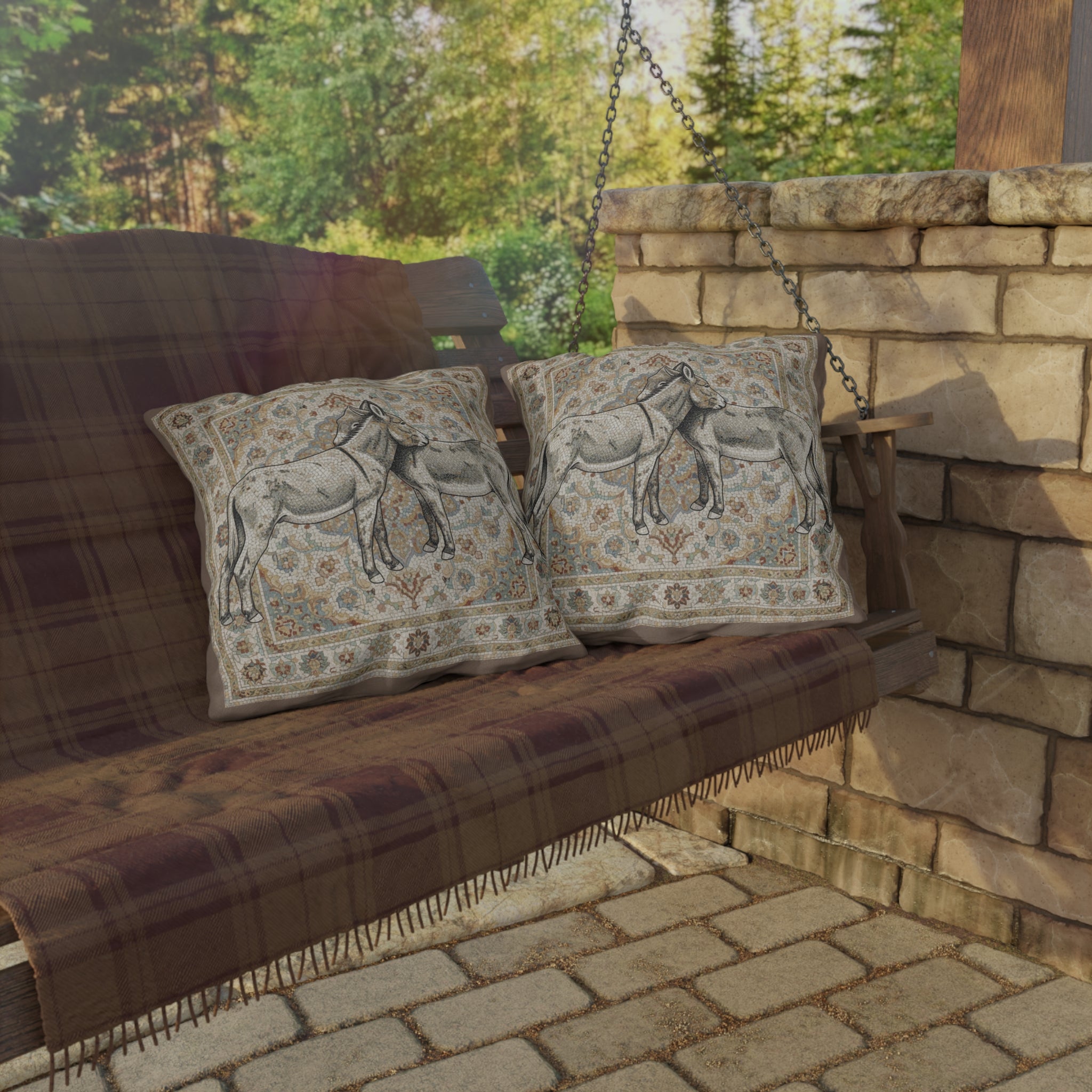 Donkey Outdoor Pillows