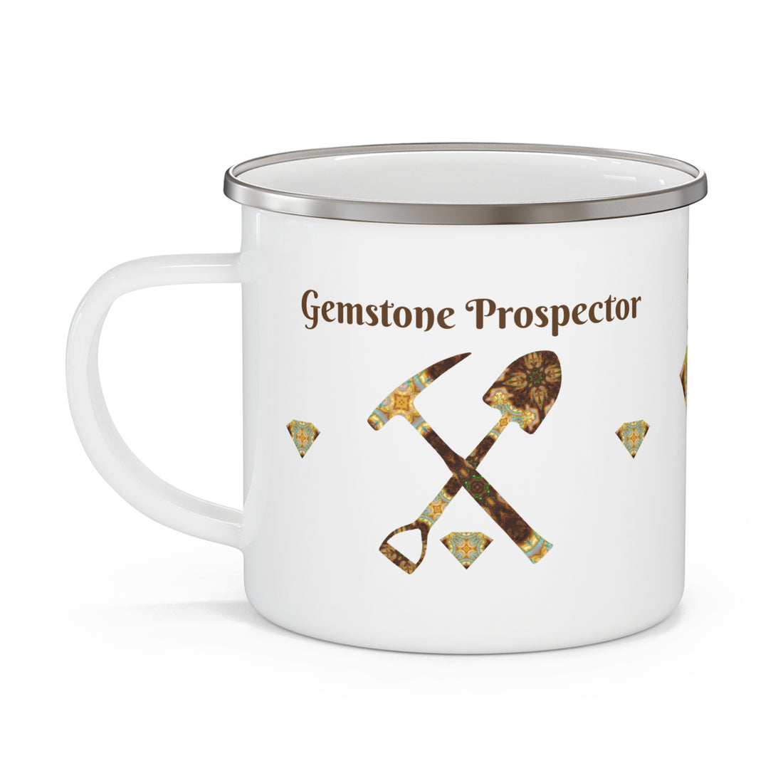 Gemstone Prospector Enamel Camping Mug
