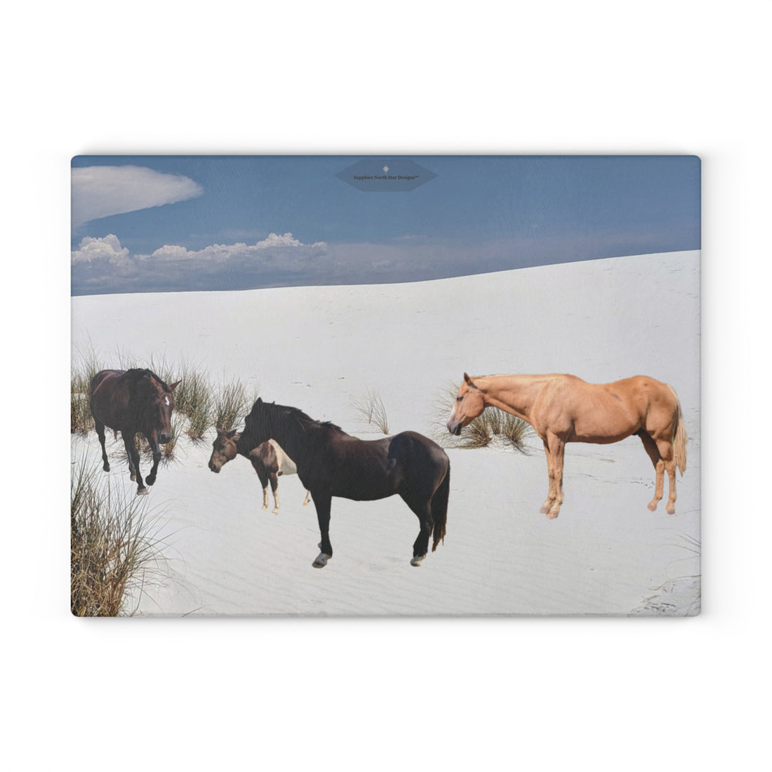 Horse Glass Cutting Board