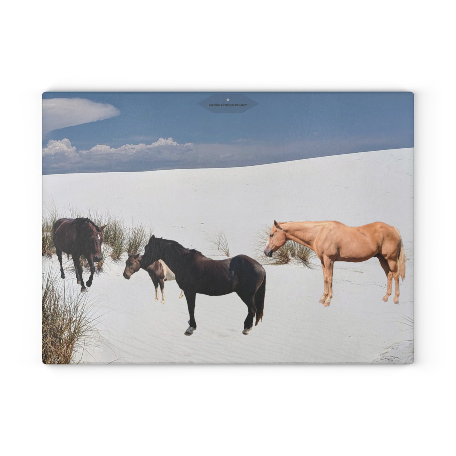 Horse Glass Cutting Board