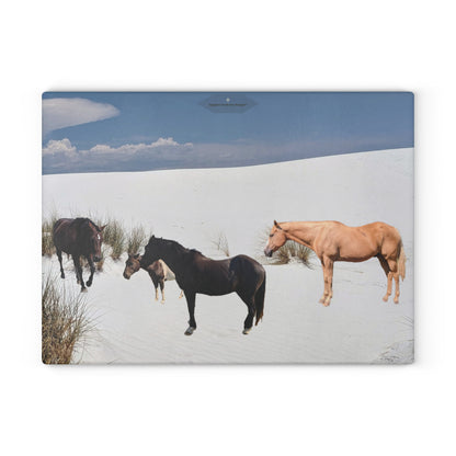 Horse Glass Cutting Board