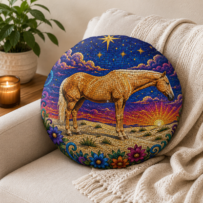 Horse Floor Pillow Cushion