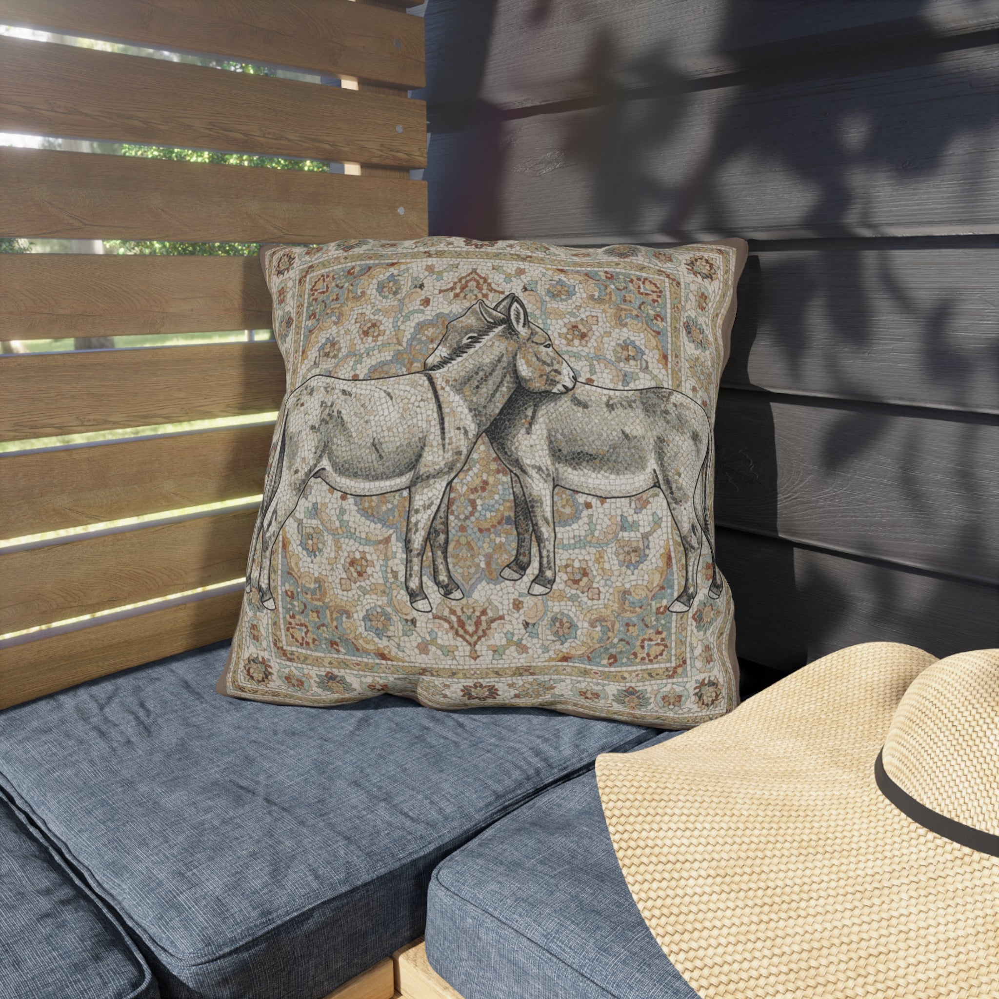Donkey Outdoor Pillows