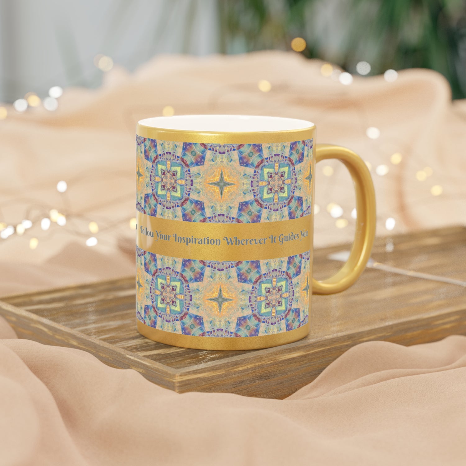 Follow Your Inspiration Wherever It Guides You Metallic Mug