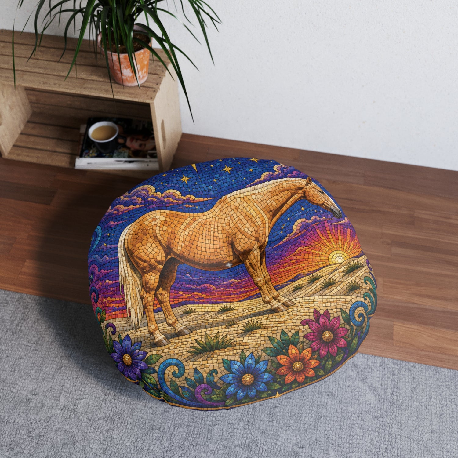 Horse Floor Pillow Cushion