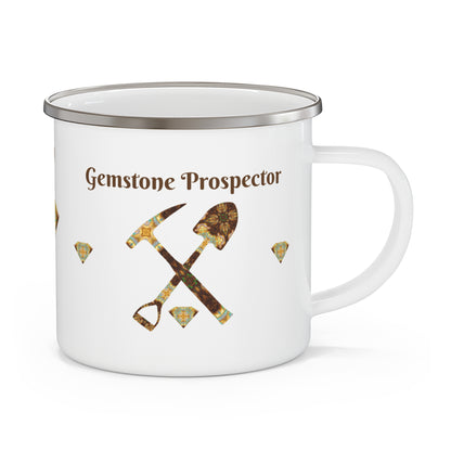 Gemstone Prospector Enamel Camping Mug