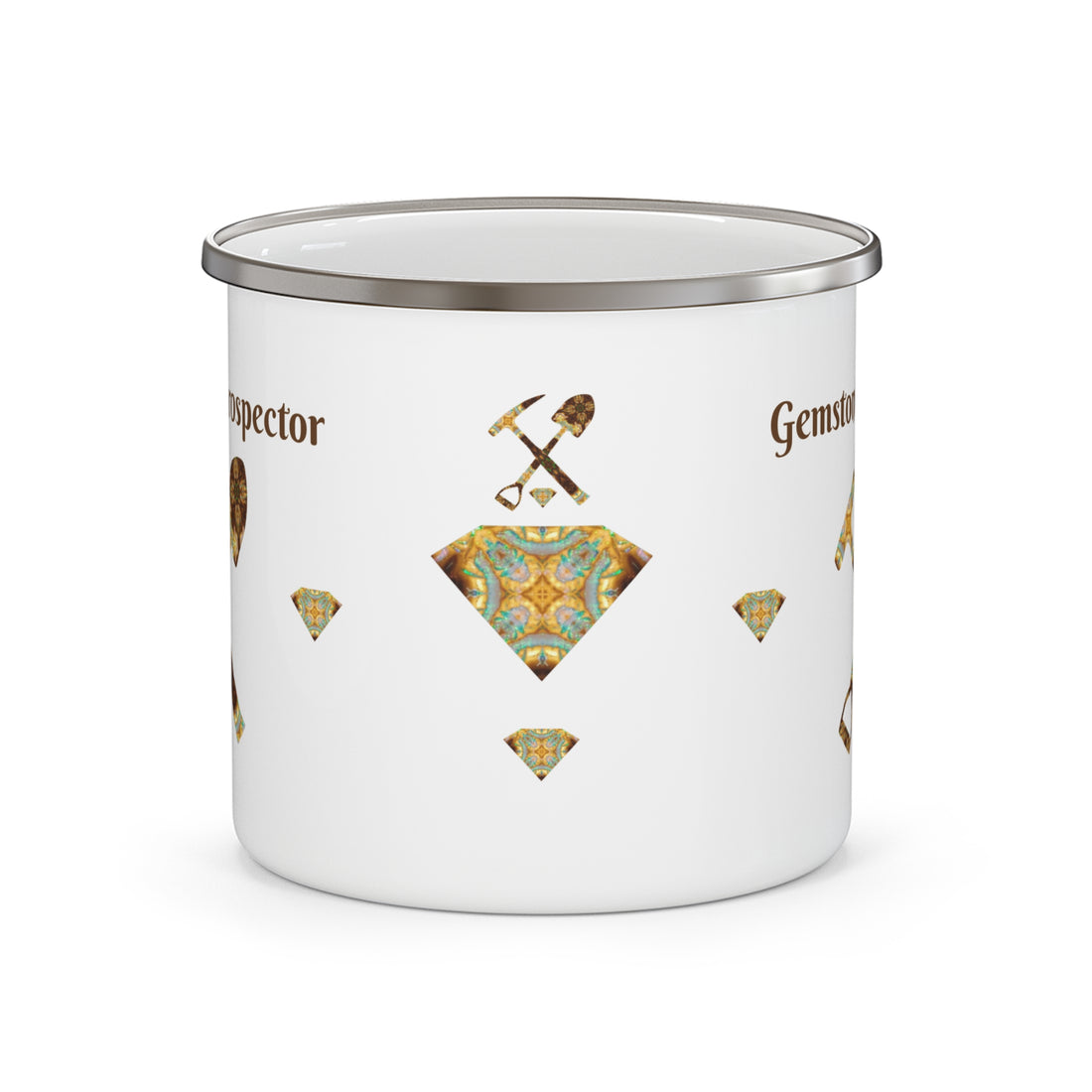 Gemstone Prospector Enamel Camping Mug