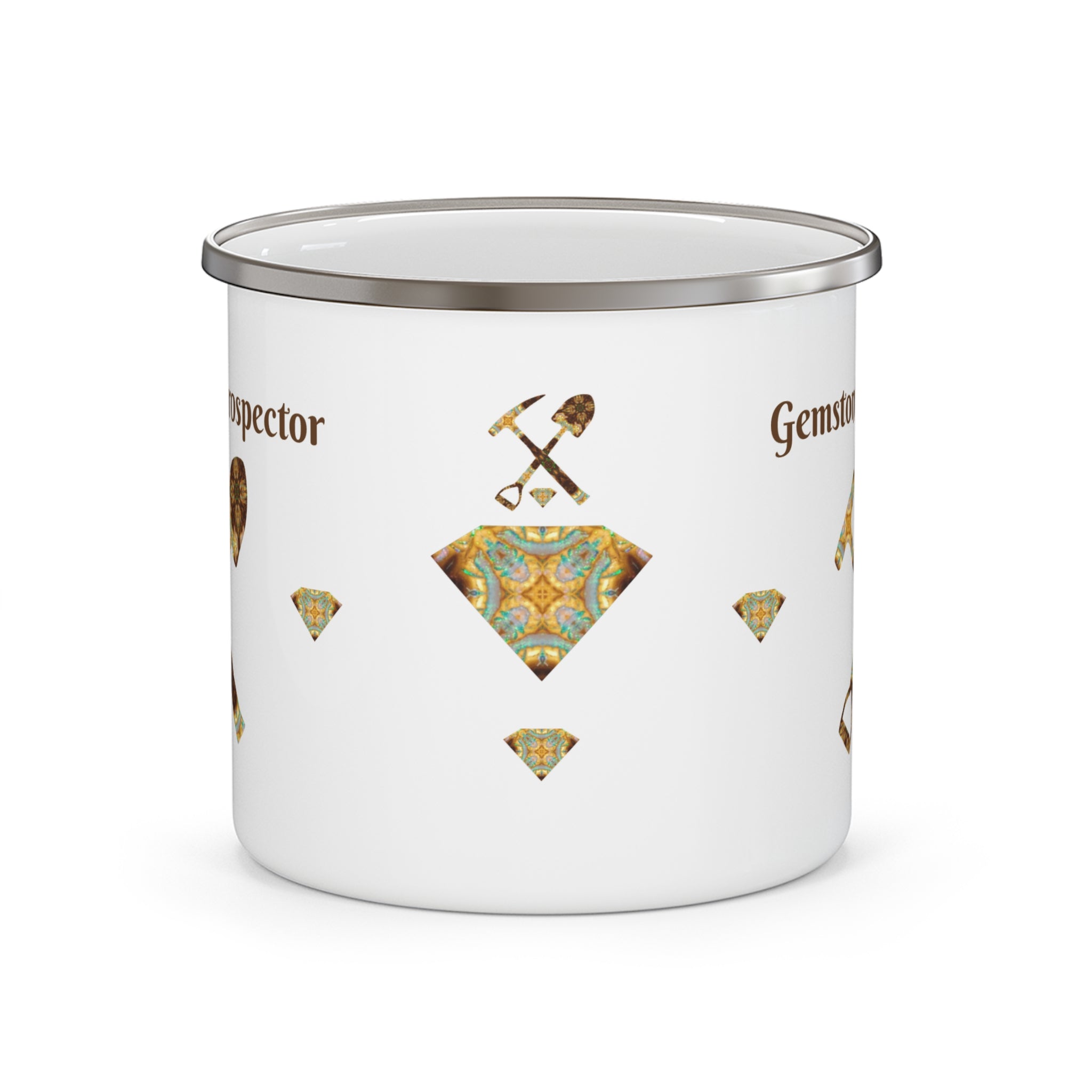 Gemstone Prospector Enamel Camping Mug
