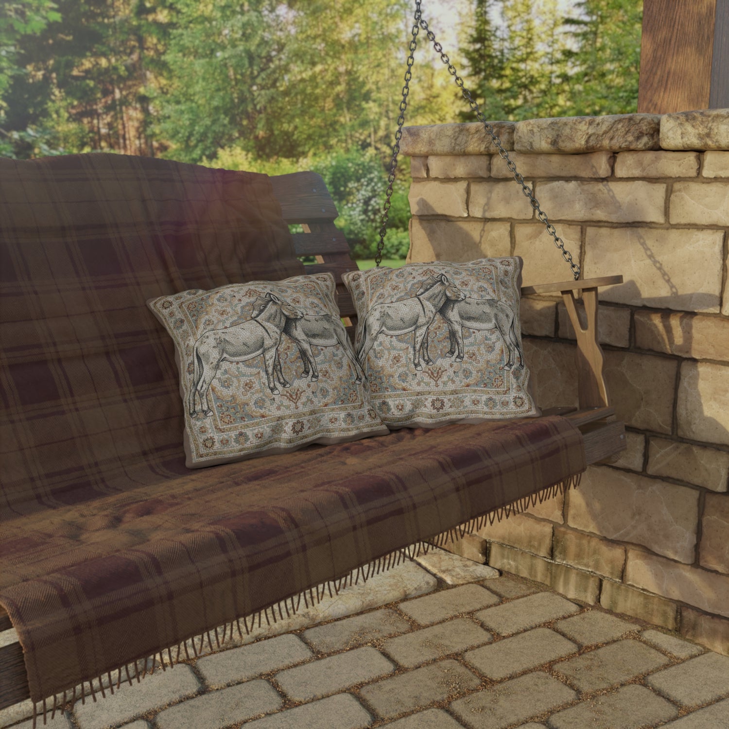 Donkey Outdoor Pillows